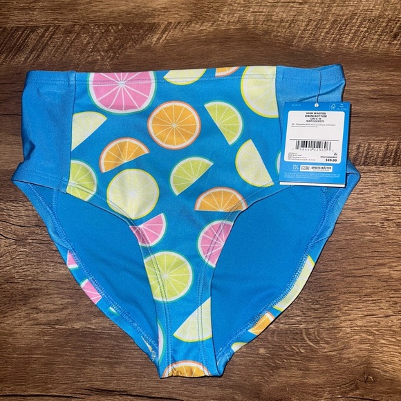 DSG girls high waisted bikini swim bottoms size medium - Picture 1 of 3